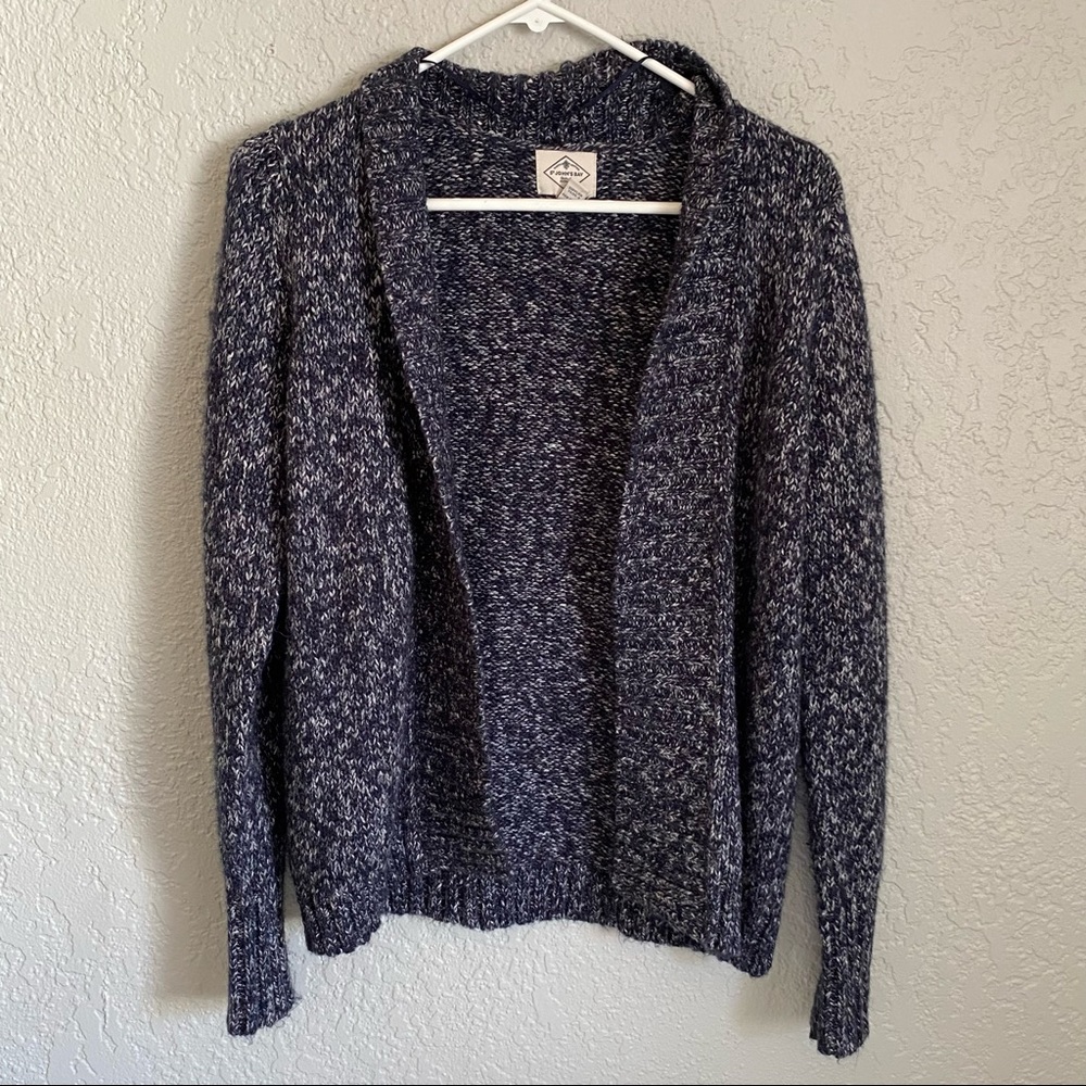 Navy knitted cardigan